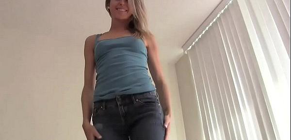  I got a pair of pussy hugger jeans to tease you in JOI